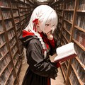 古魔術書屋さんで目的の書を見つけ上機嫌なブラックメイジさん 2枚目