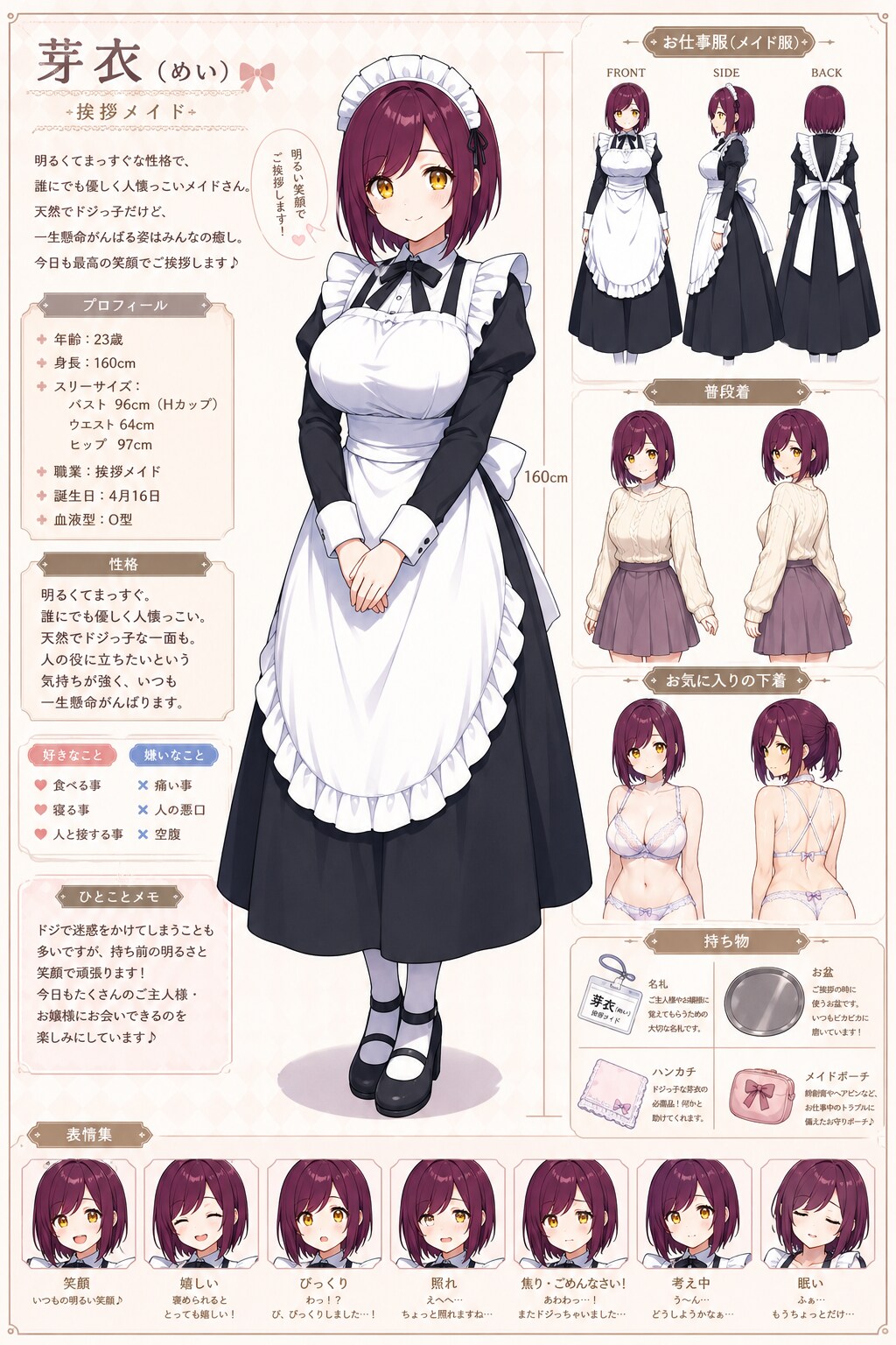 芽衣ちゃんのプロフ✨