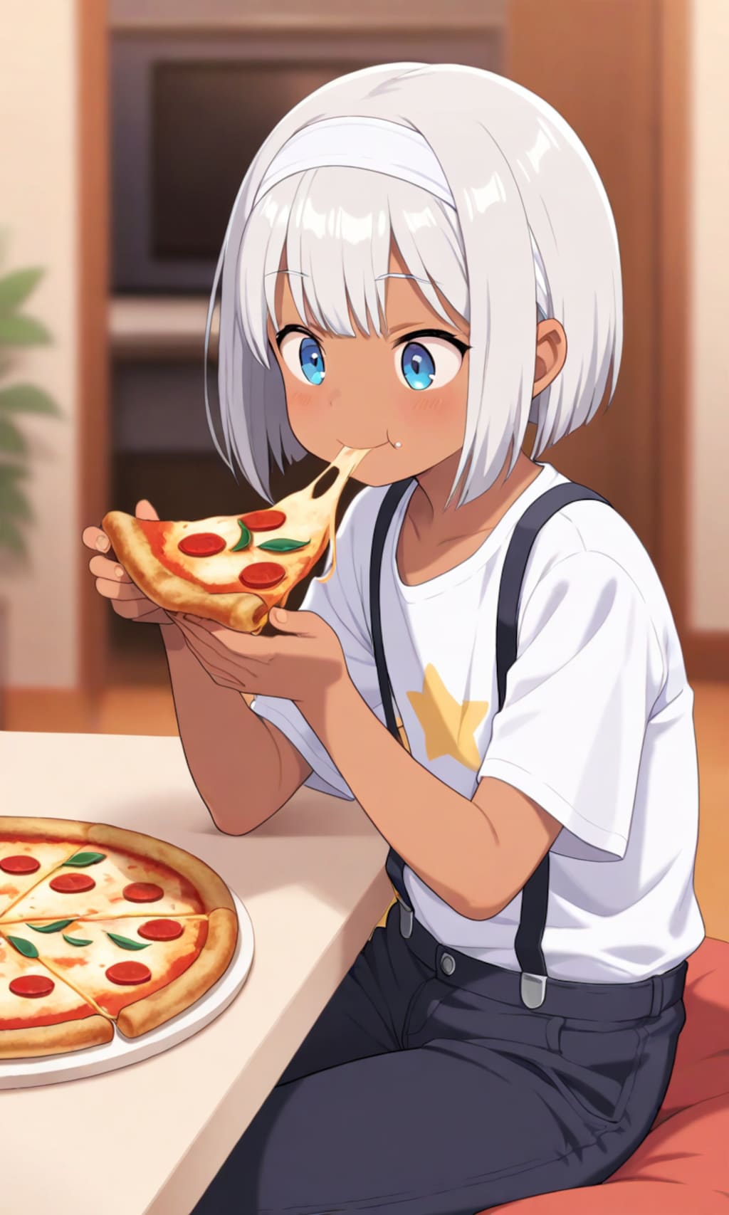 ピザ、おいしいね