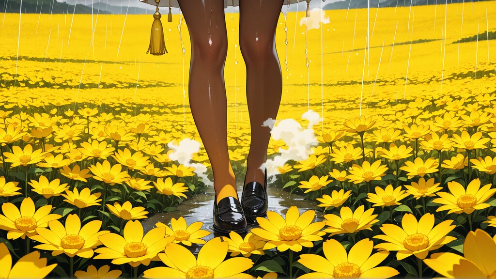 黒と黄のコントラスト 2