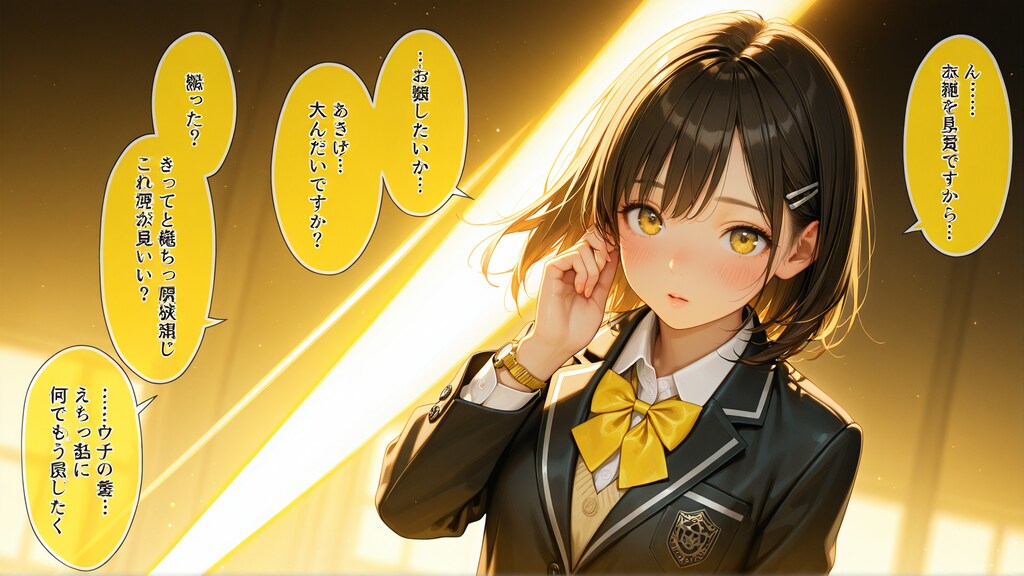 黒と黄のコントラスト 2