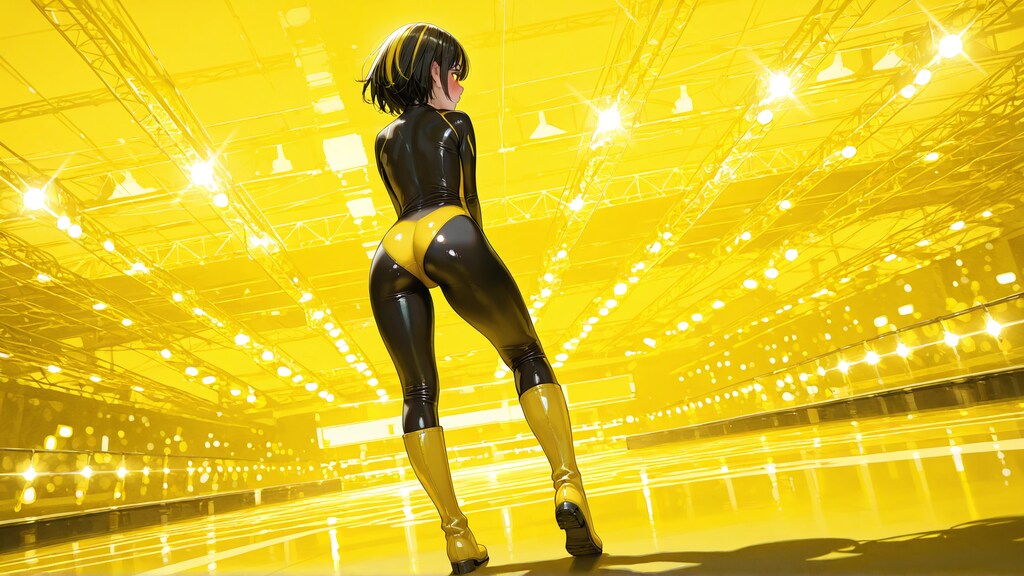 黒と黄のコントラスト 2