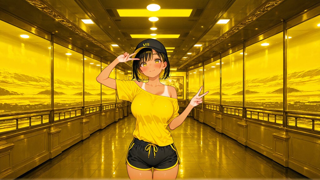 黒と黄のコントラスト 2