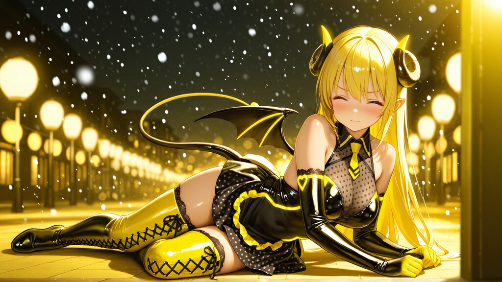 黒と黄のコントラスト 2