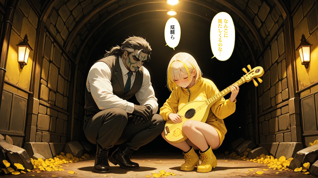 黒と黄のコントラスト 2