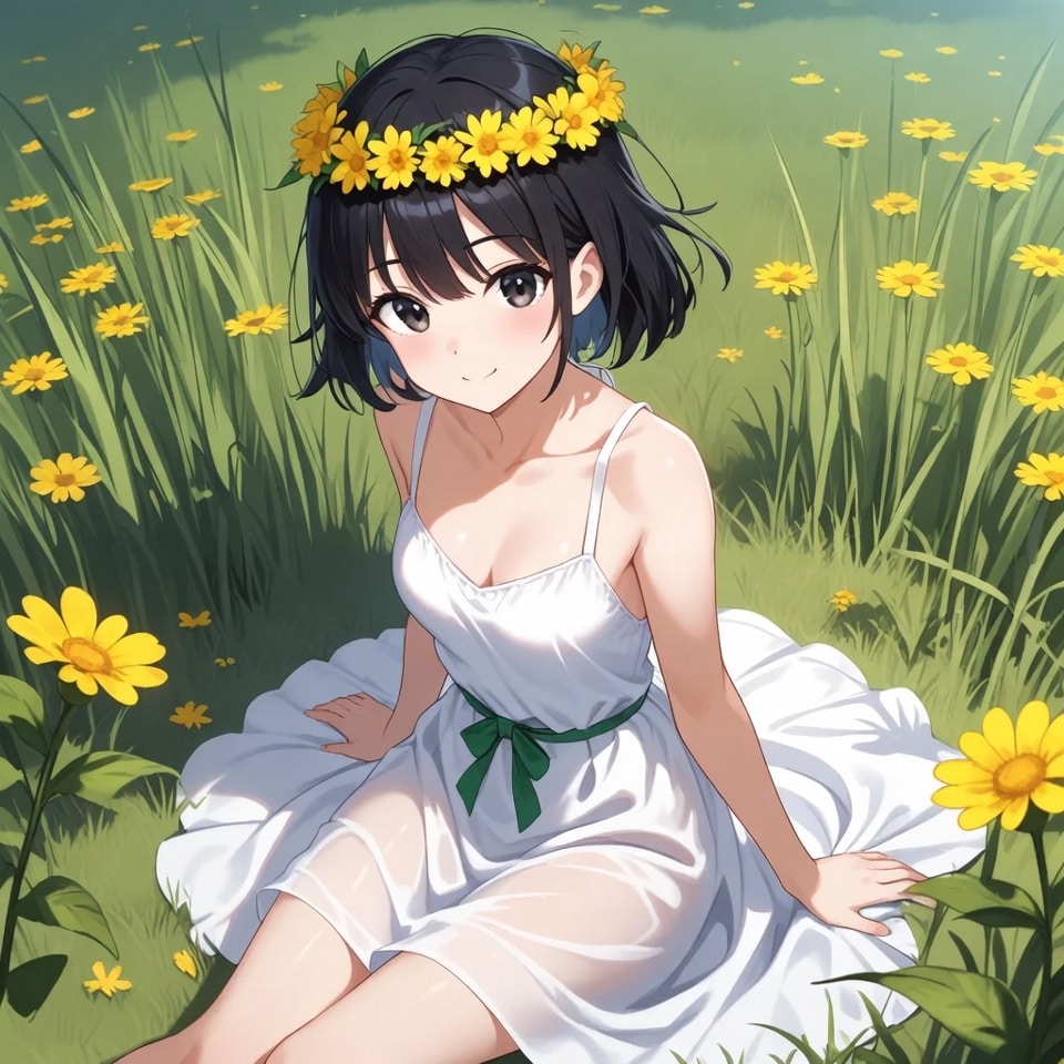 草原の少女 | の人気AIイラスト・グラビア