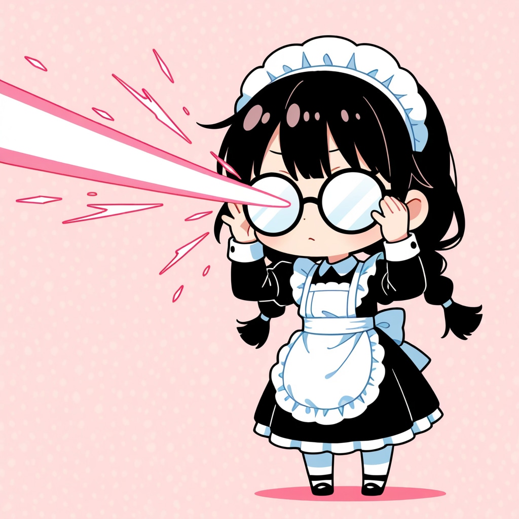 眼鏡ビームメイドさん