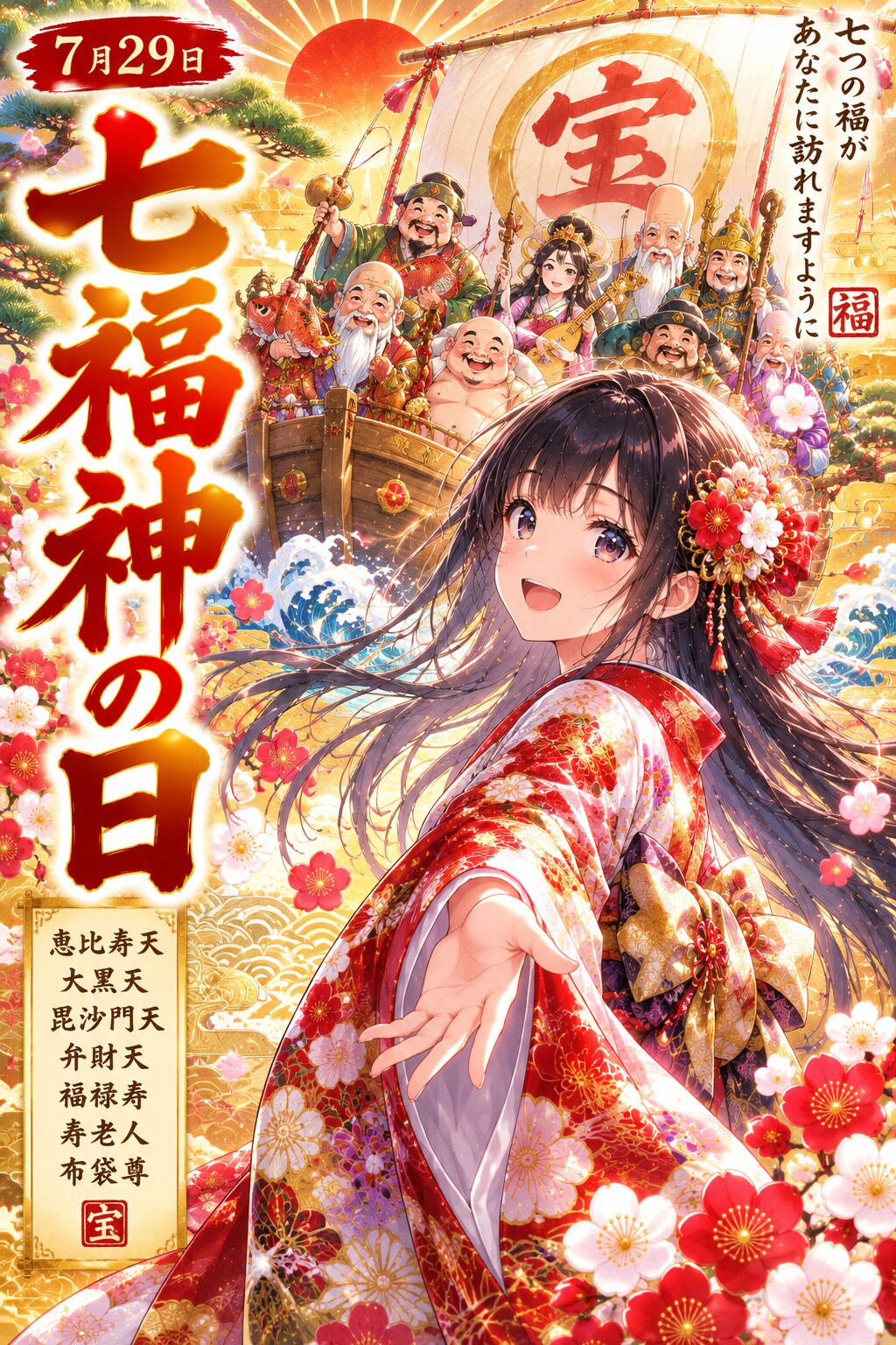 7月29日は七福神の日。と聞いて | の人気AIイラスト・グラビア