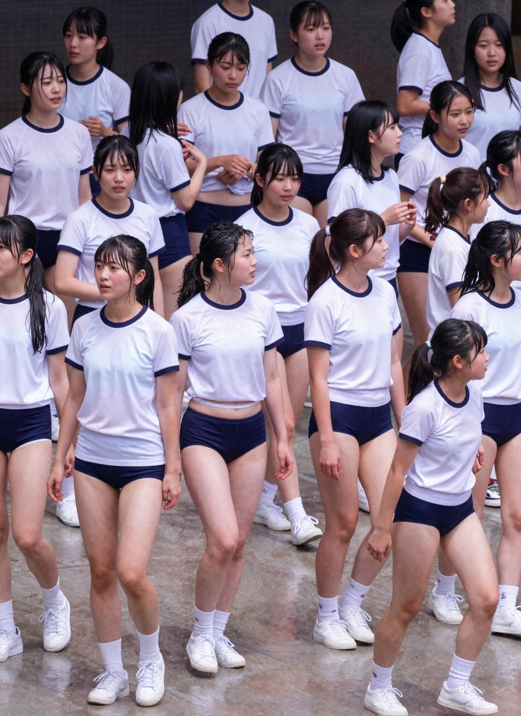 濡れ透け体操着＆ブルマ祭り　大人数版　R-15