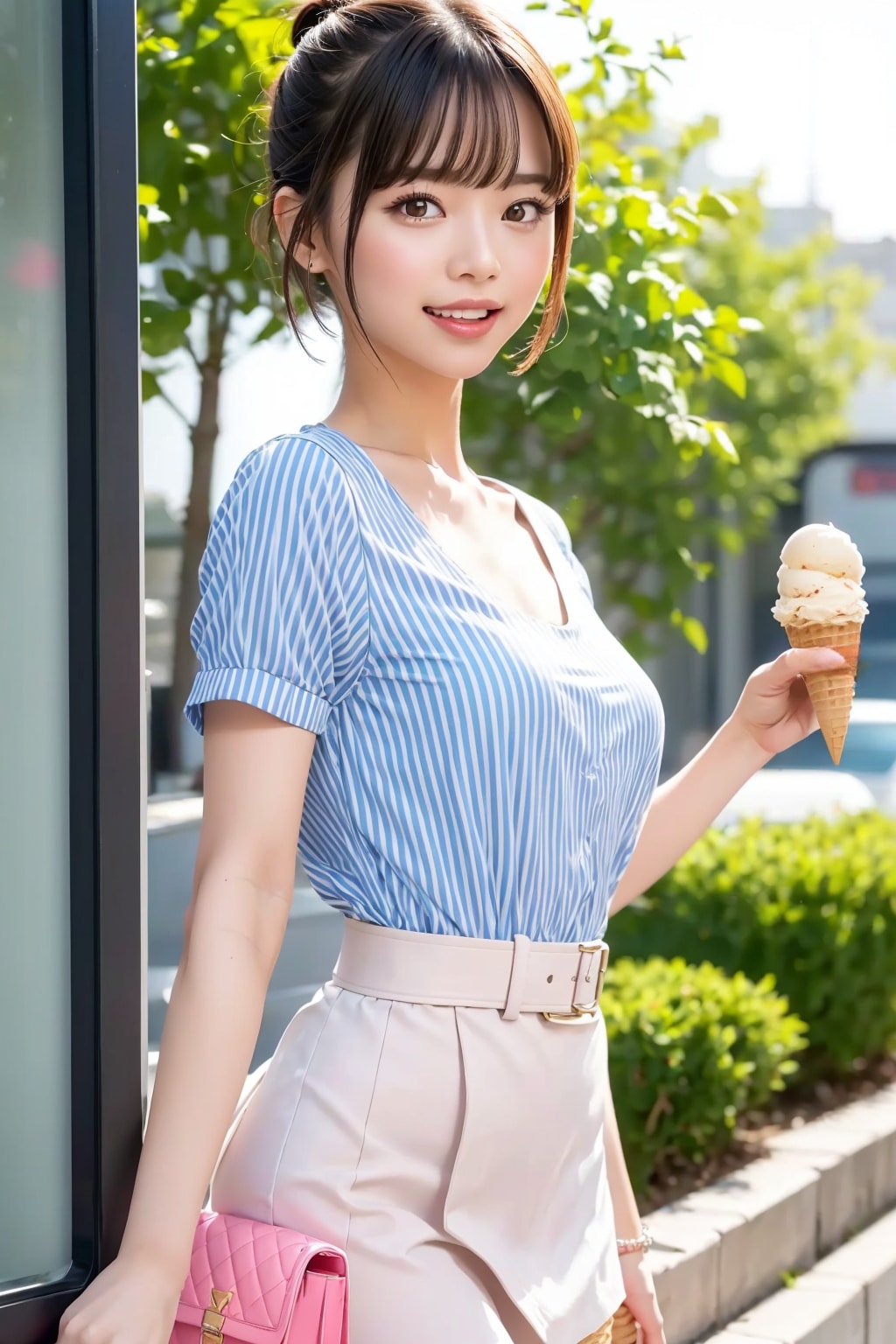 アイスと れなちゃん