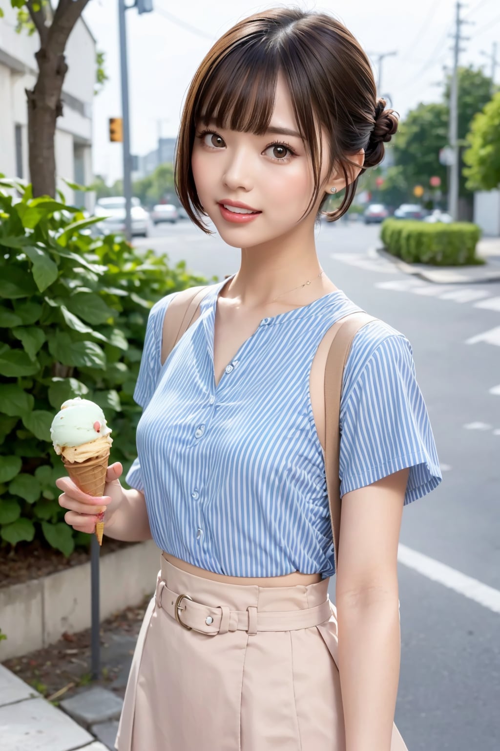 アイスと れなちゃん