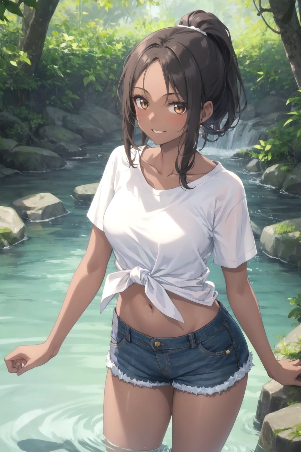 川遊び