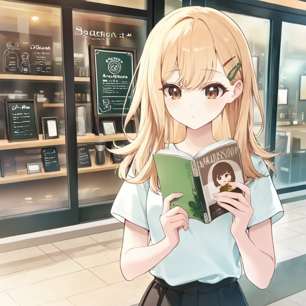 推し活ちゃん　某漫画を読む | の人気AIイラスト・グラビア