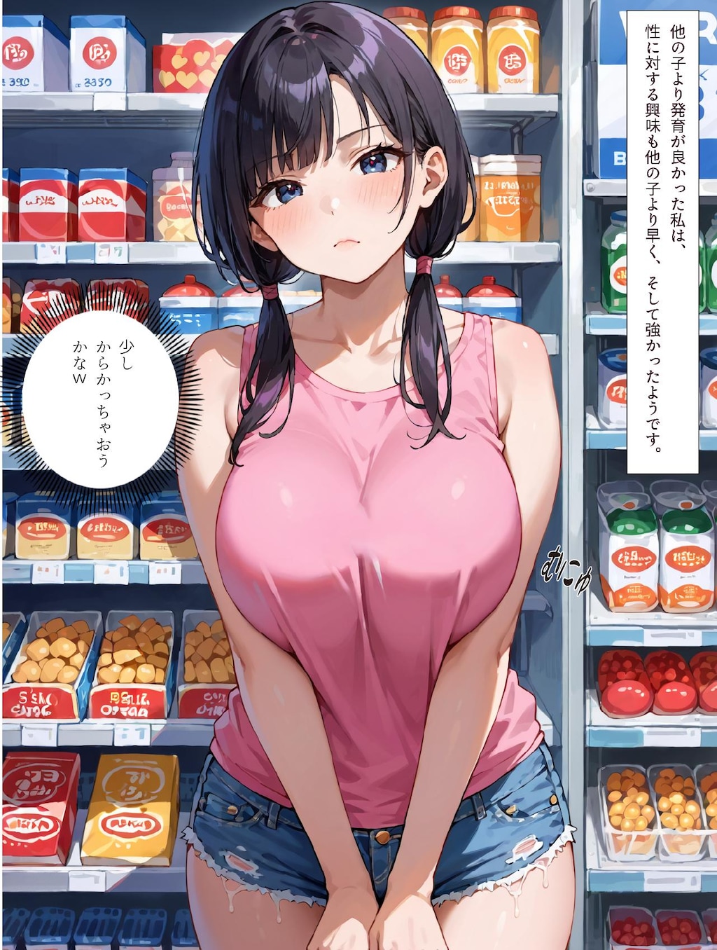 🌰無料体験版🌰早熟なメスガキの私が、自ら？店主のオナホールになった話 1/3