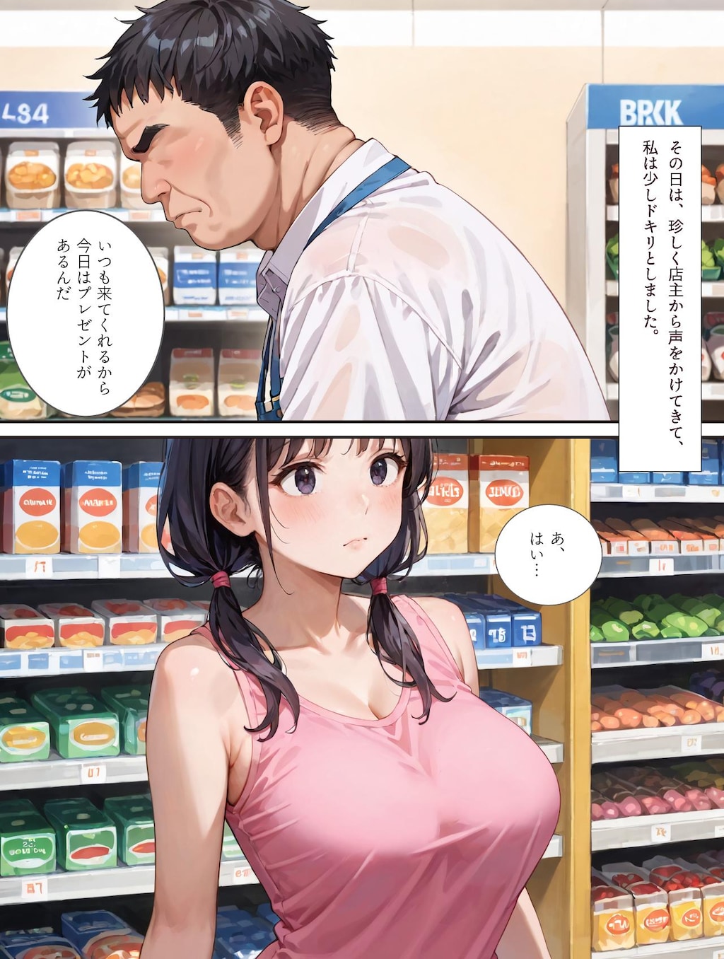 🌰無料体験版🌰早熟なメスガキの私が、自ら？店主のオナホールになった話 1/3