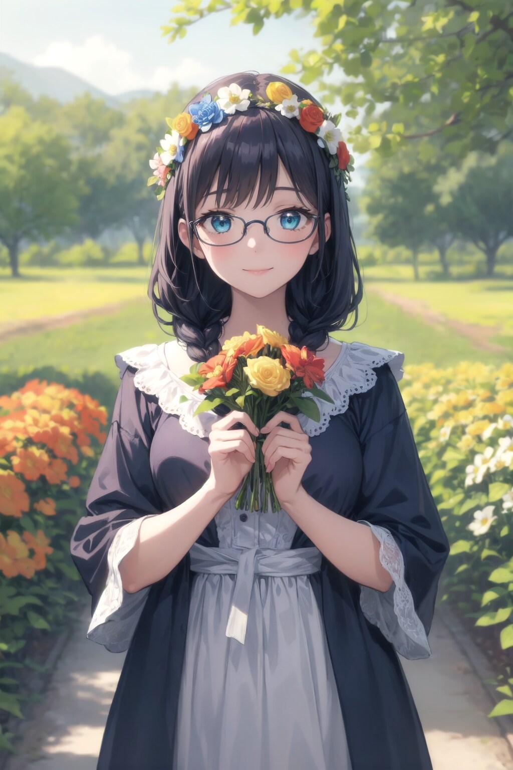 お花をどうぞ、 | の人気AIイラスト・グラビア