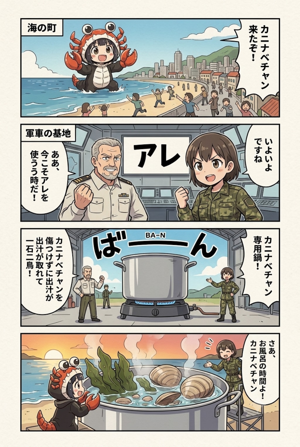 【11】お風呂だよ！カニナベチャン