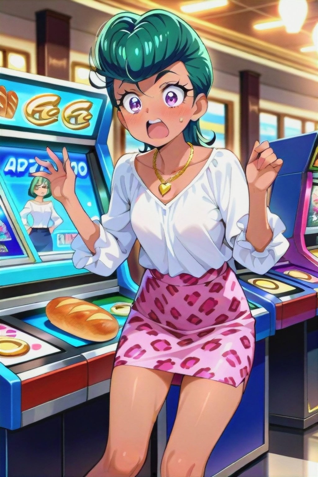 リーゼントの緑髪ちゃん