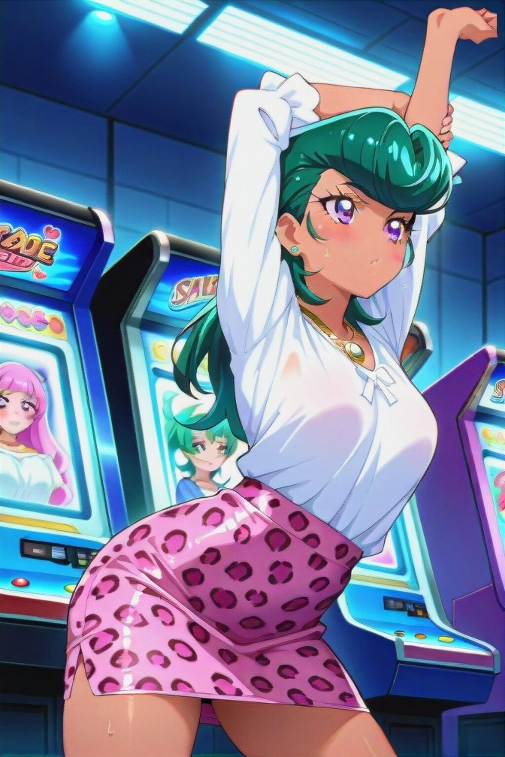 リーゼントの緑髪ちゃん