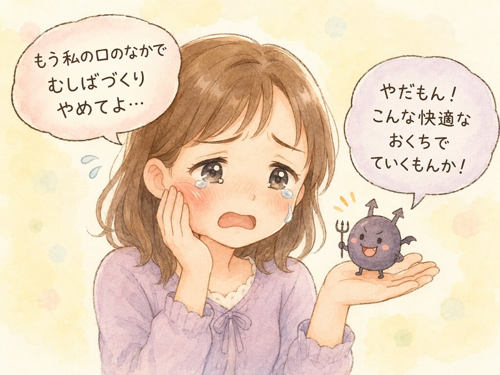 おねえさんとムシバイキン