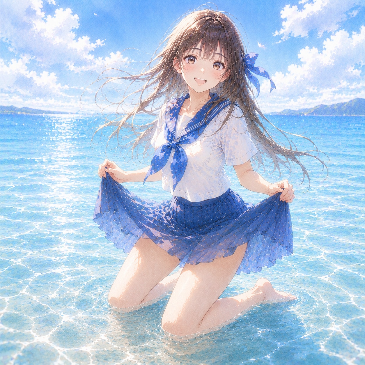 海辺の少女