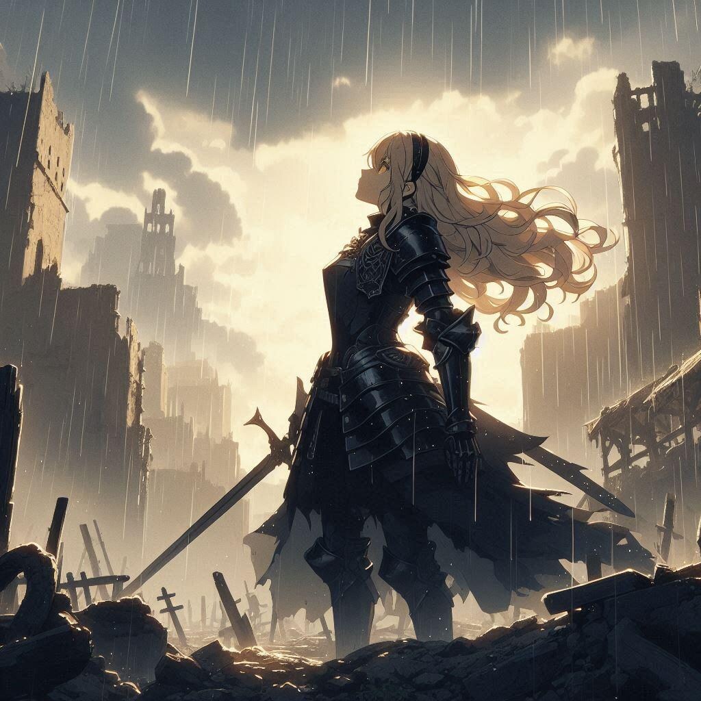 ブロンドの女騎士さん656