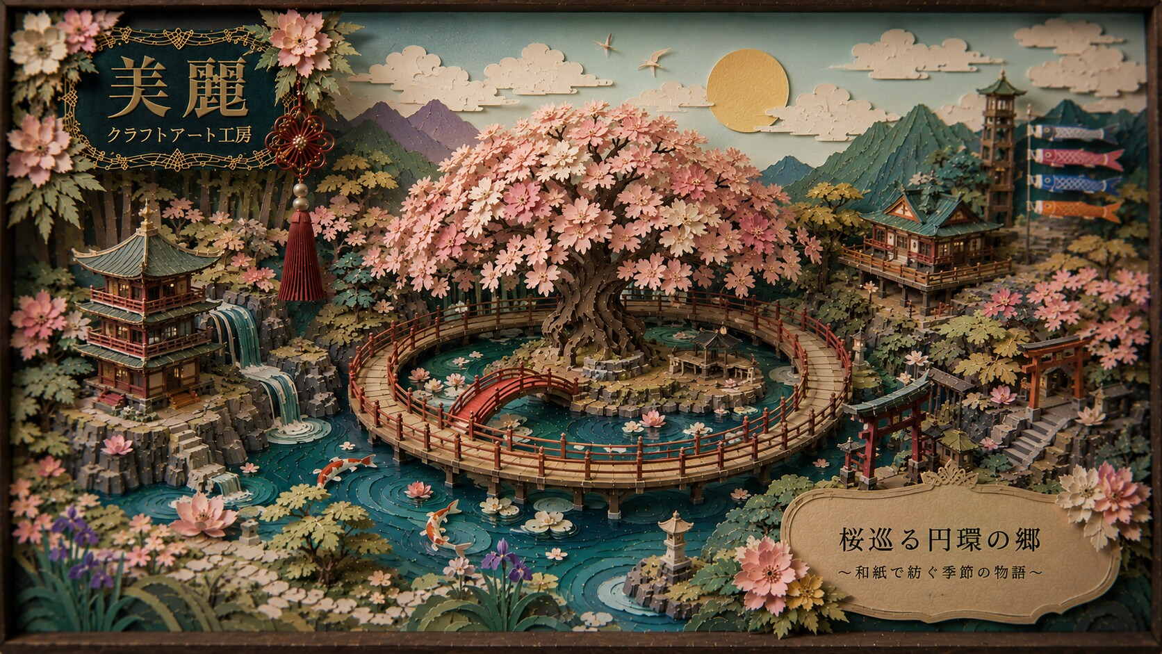 Exquisite Paper Craft / 美麗紙工芸 #patreon #ChatGPT #customGPT #GPTs #美麗 #紙工芸 #Papercrafts #beautiful #J | の人気AIイラスト・グラビア