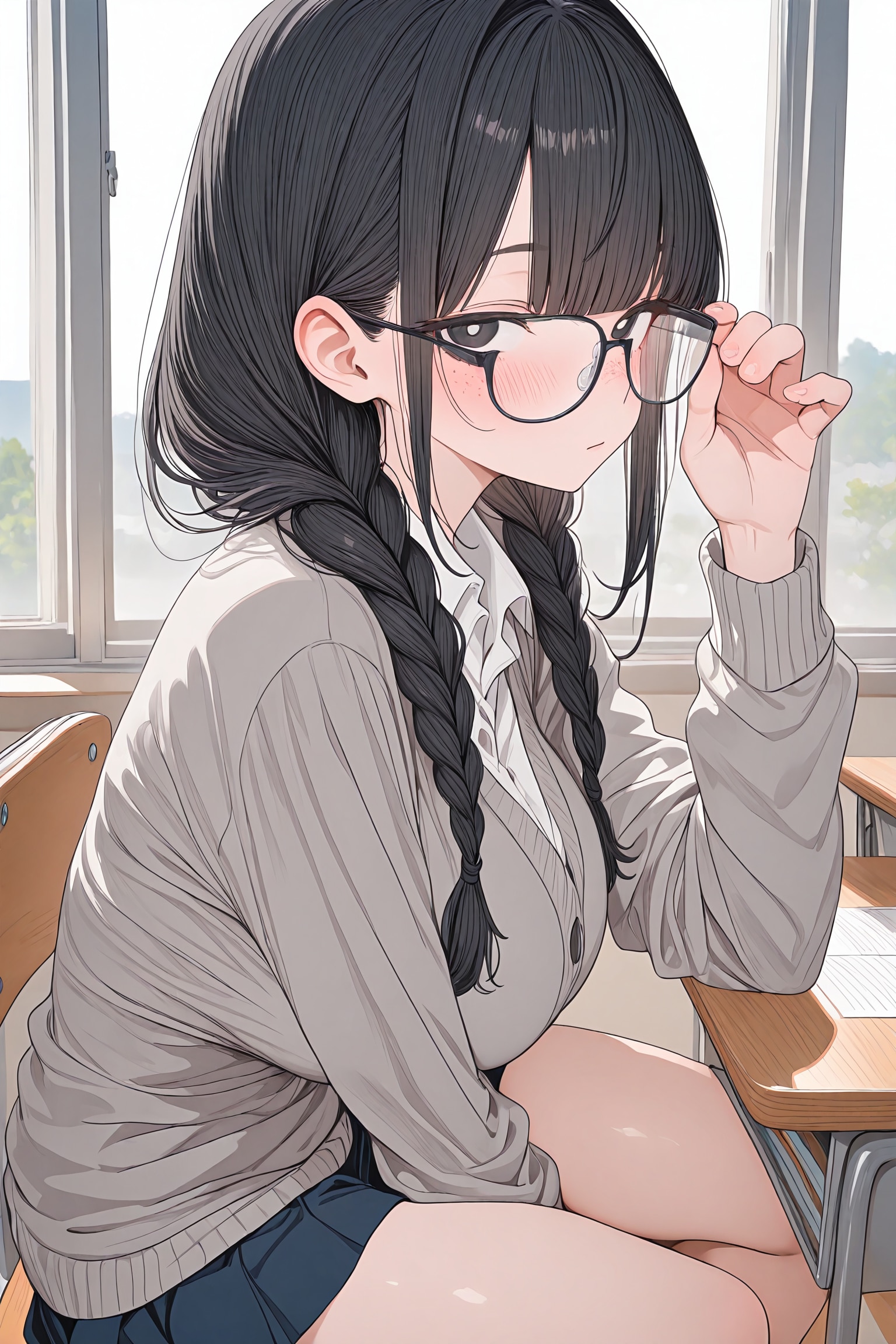 なんで、こっち見てるんですか | の人気AIイラスト・グラビア