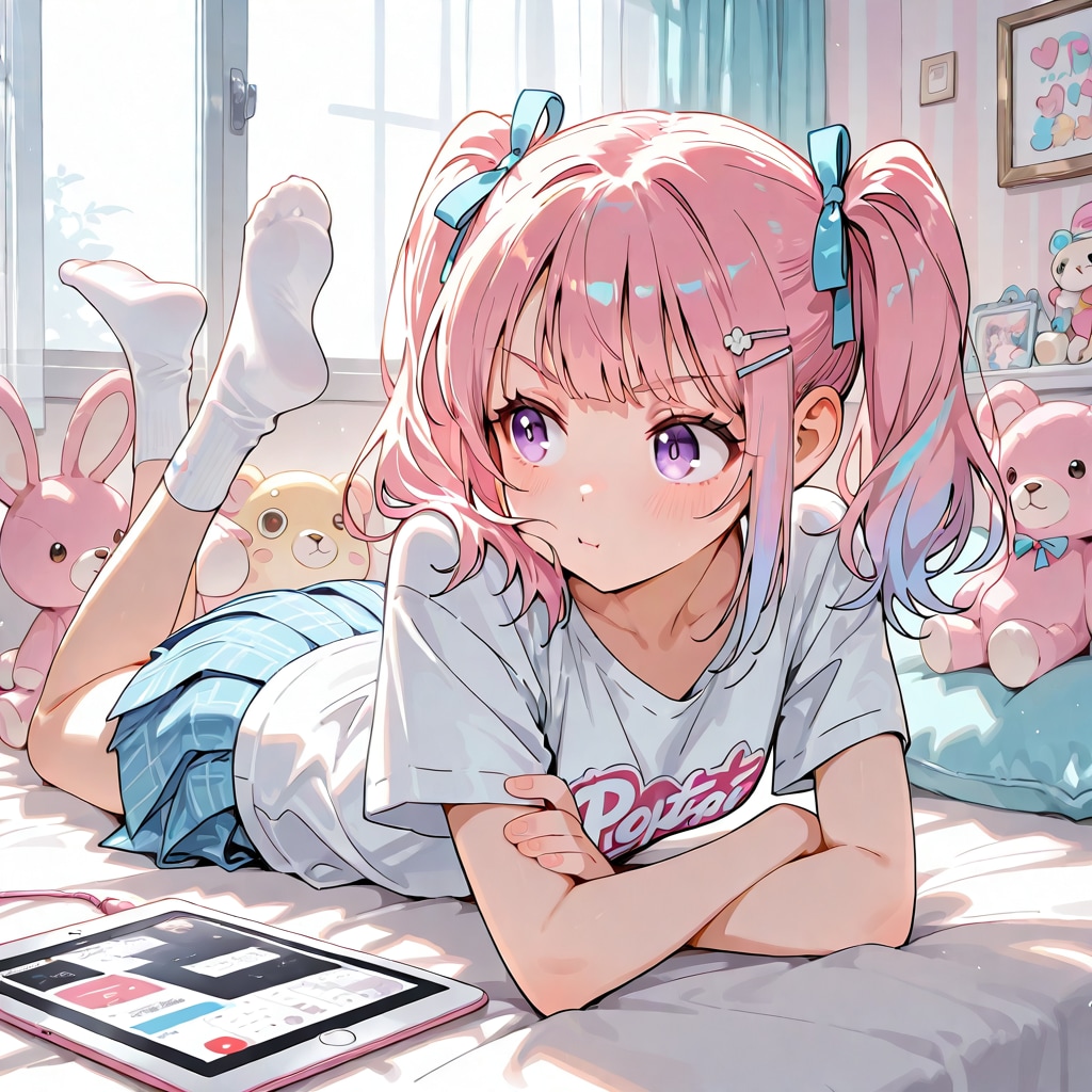 別に、見てないし⋯