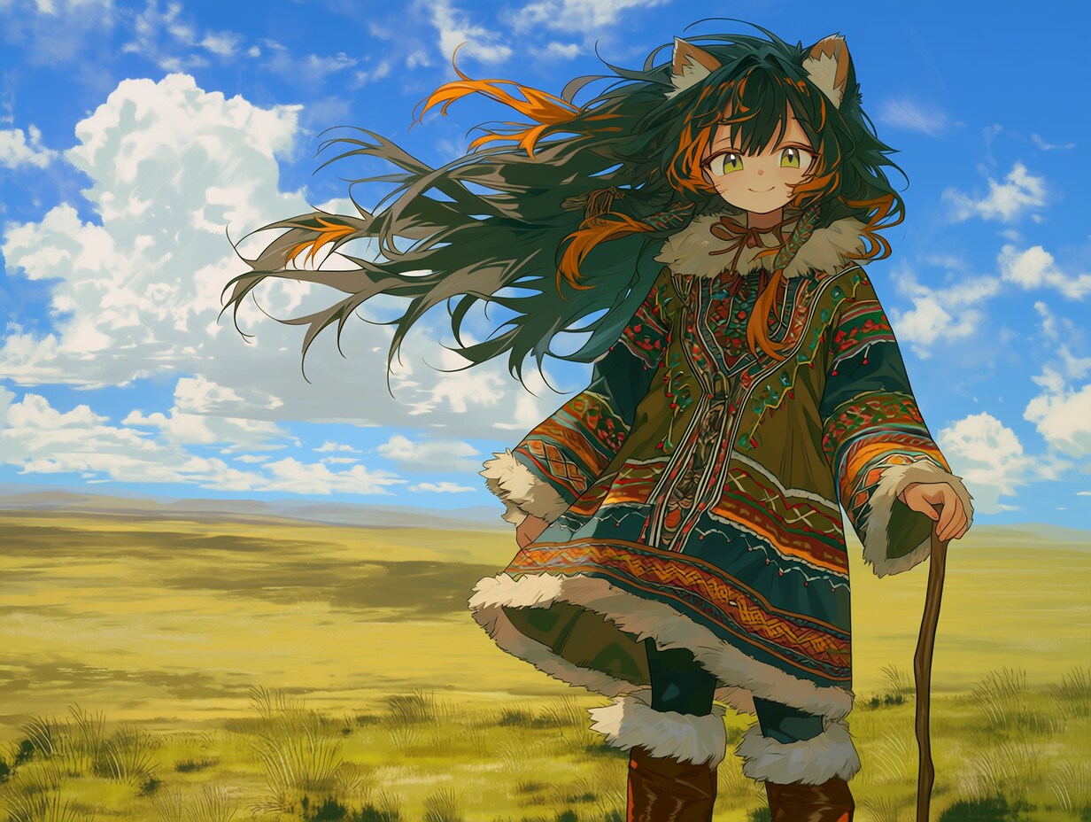 遊牧民（１）民族衣装　niji7 | の人気AIイラスト・グラビア