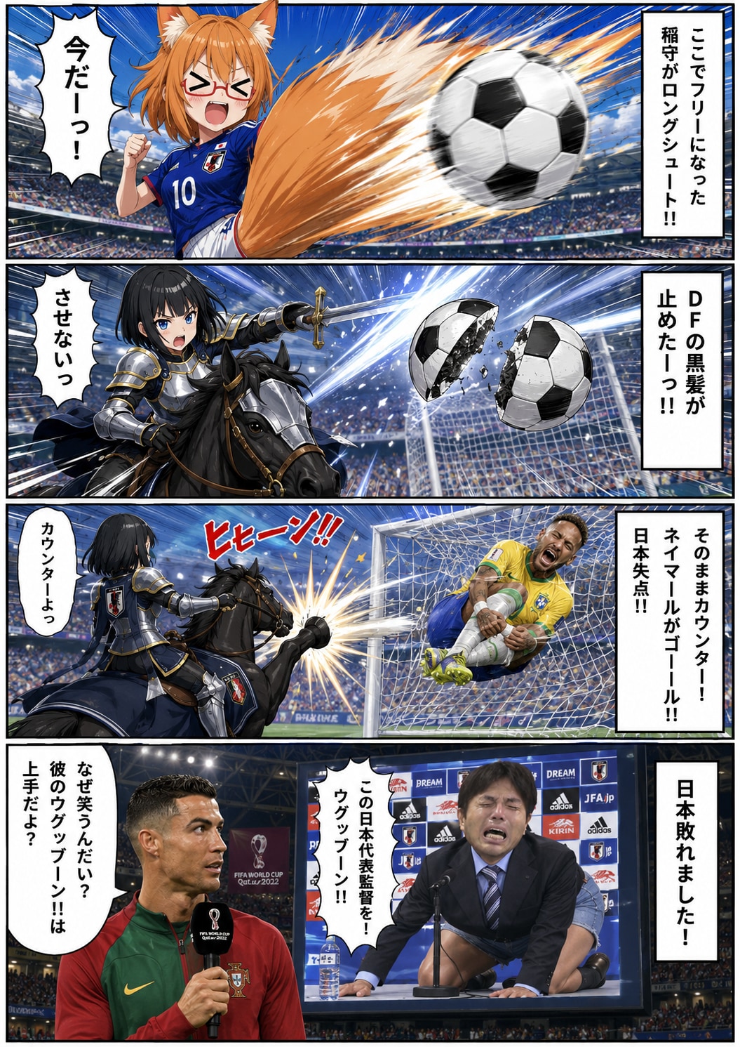 【漫画】がんばれ日本！(ごめんなさい)