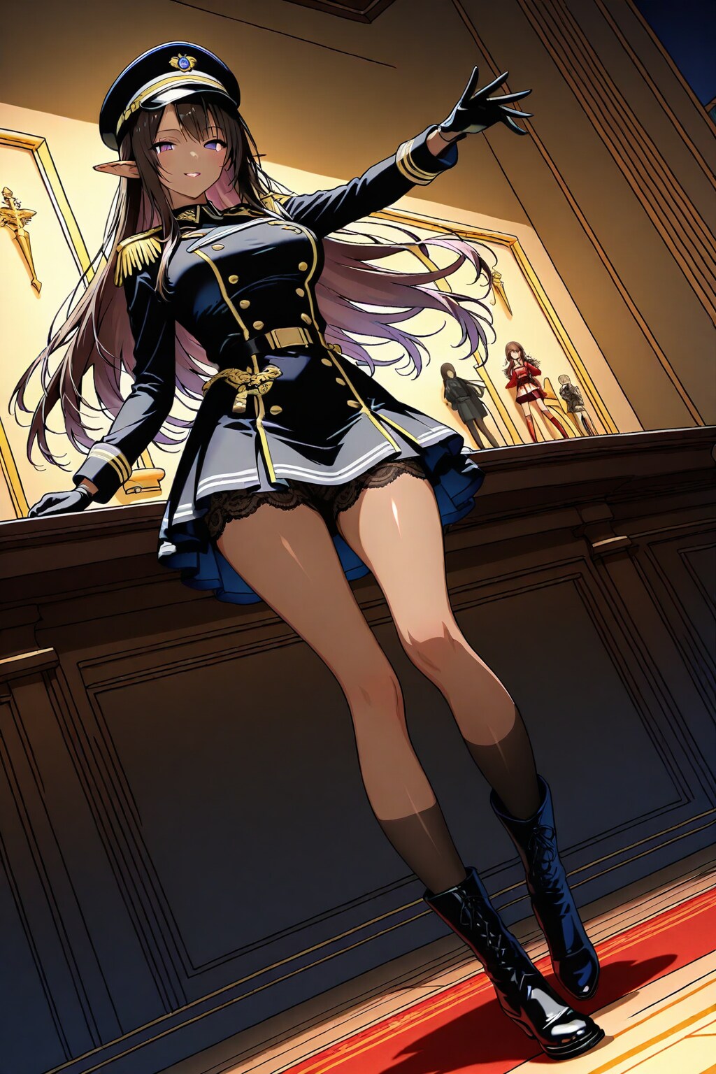 ダークエルフの軍人さん