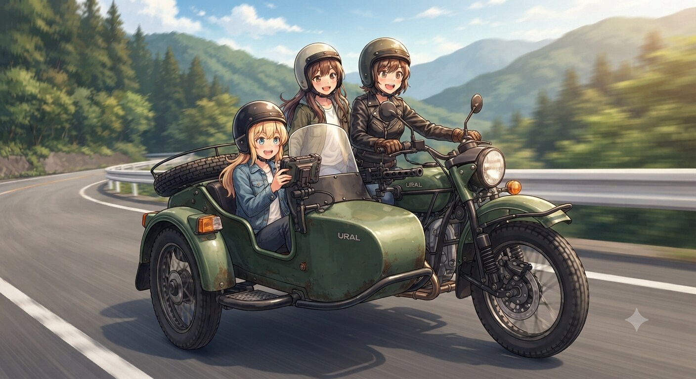 今日はみんなでツーリング