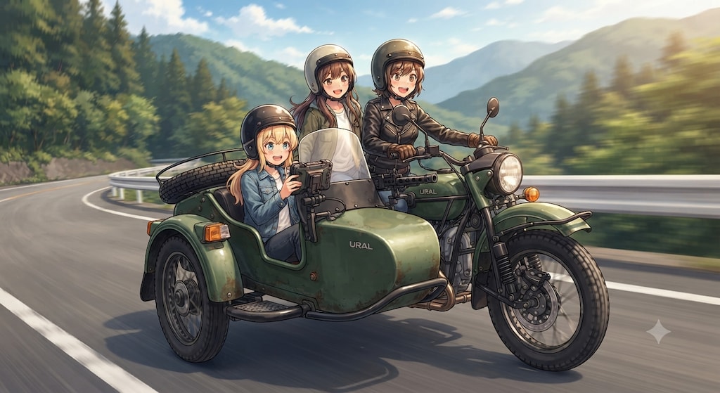 今日はみんなでツーリング