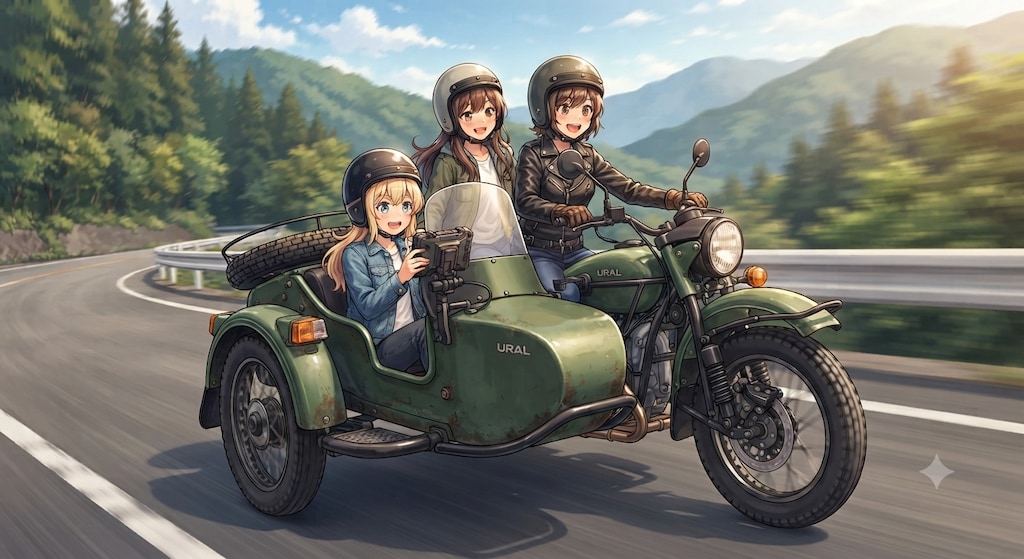 今日はみんなでツーリング