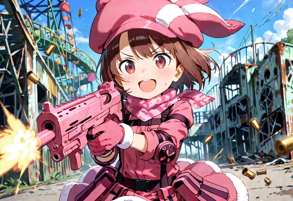 ん！　何も考えない、ただ生成ボタンを押すだけ、チェックポイント？　背景？　何それ？