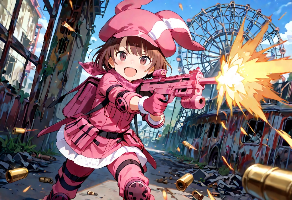 ん！　何も考えない、ただ生成ボタンを押すだけ、チェックポイント？　背景？　何それ？