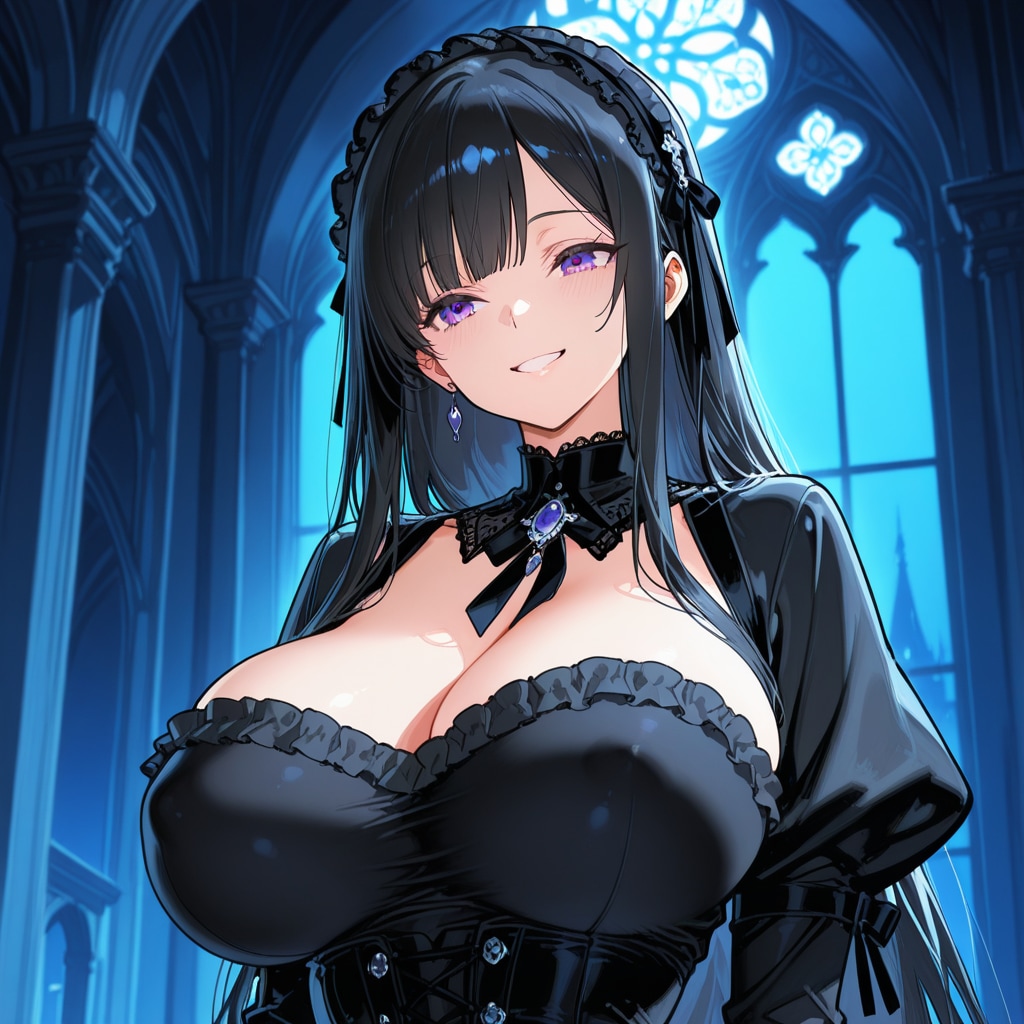 黒いドレスの女性 | の人気AIイラスト・グラビア