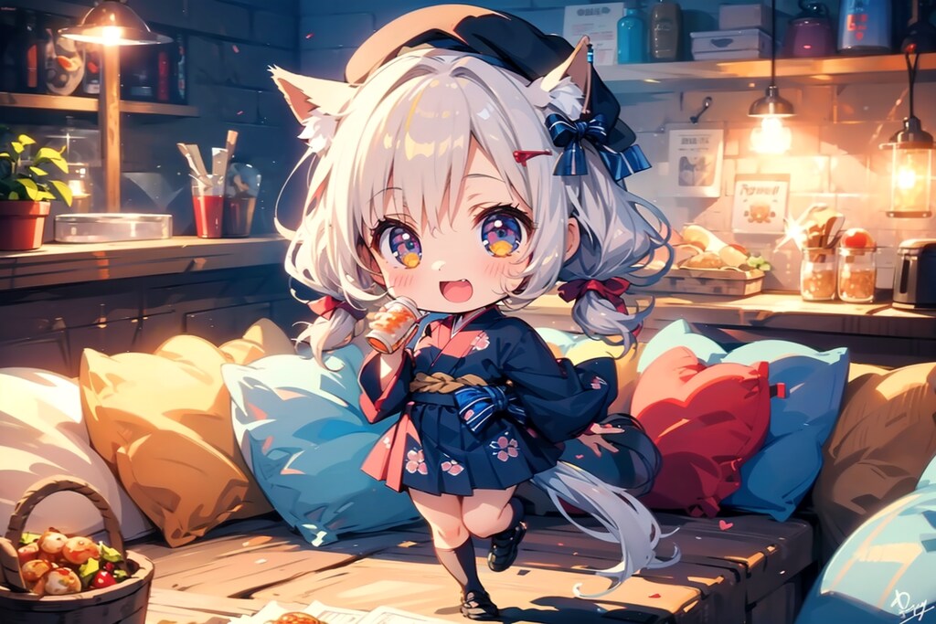 ウマちびちゃんと「たくさんクッション」が、『何故』か出た-♪。