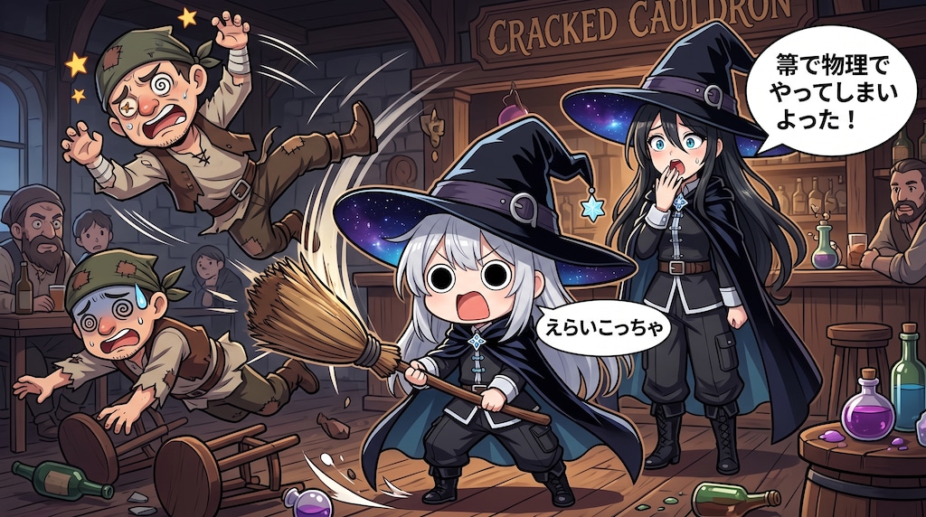 物理箒魔法えらいこっちゃ嬢