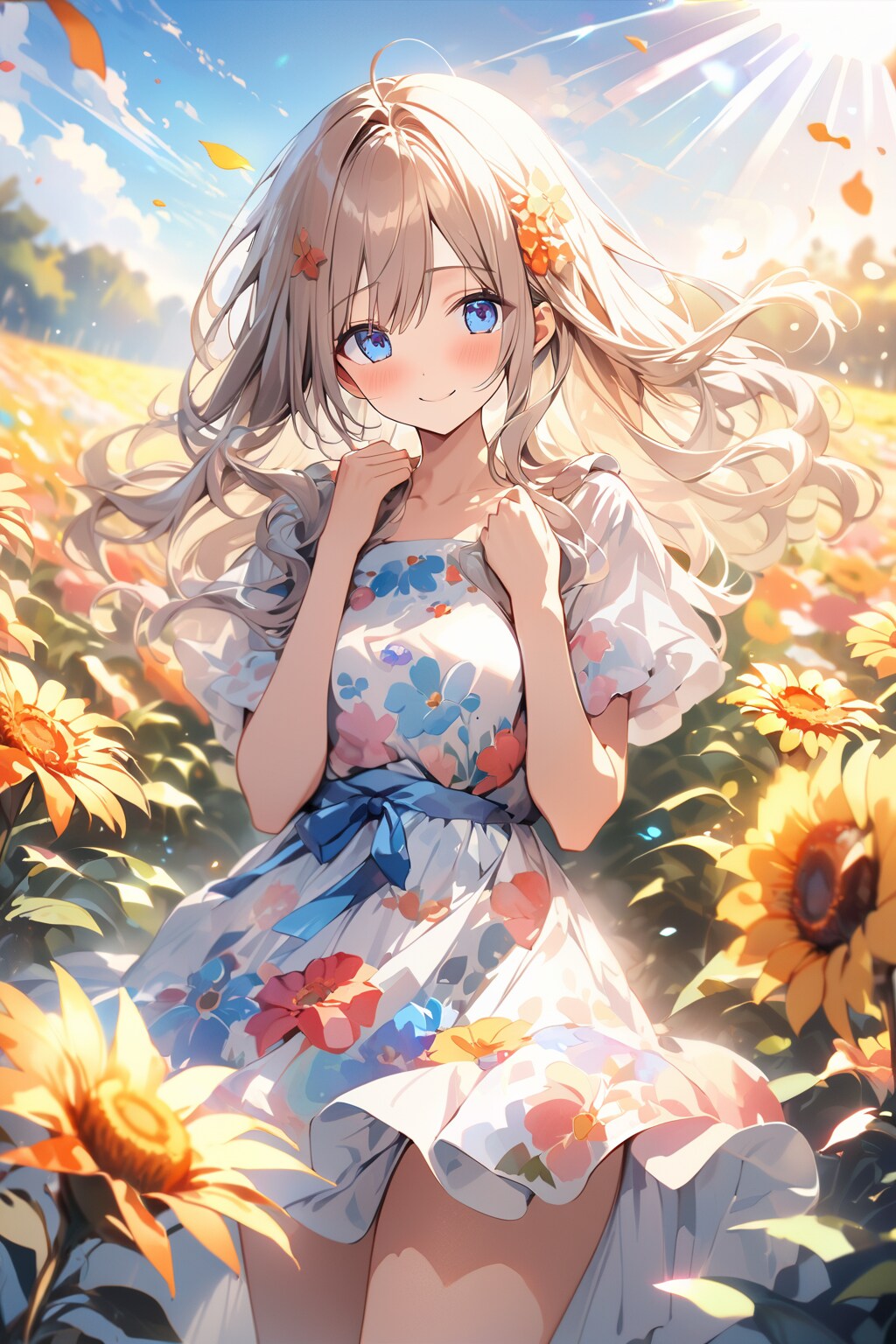 ひまわりの花畑