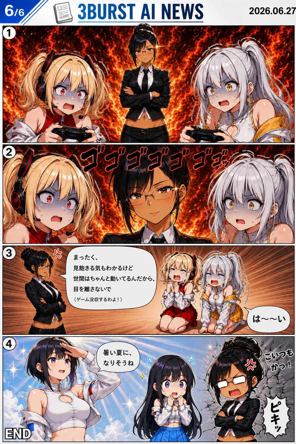 📡 3BURST AI NEWS 2026.06.27　GPT-5.6、公式発表されたわ。