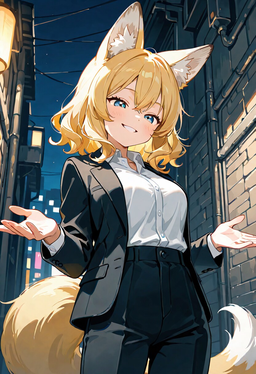 悪い顔の睦月ちゃん🦊