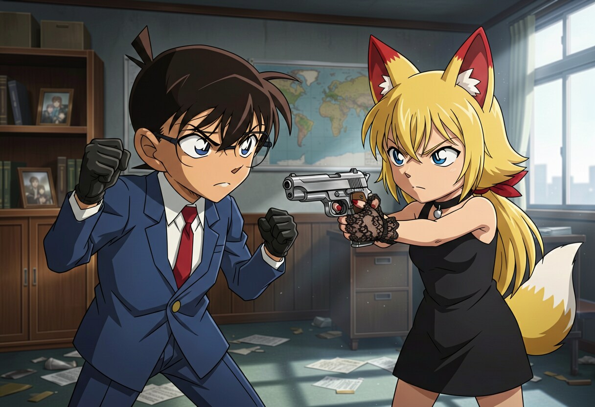 名探偵VSエリート捜査官 | の人気AIイラスト・グラビア