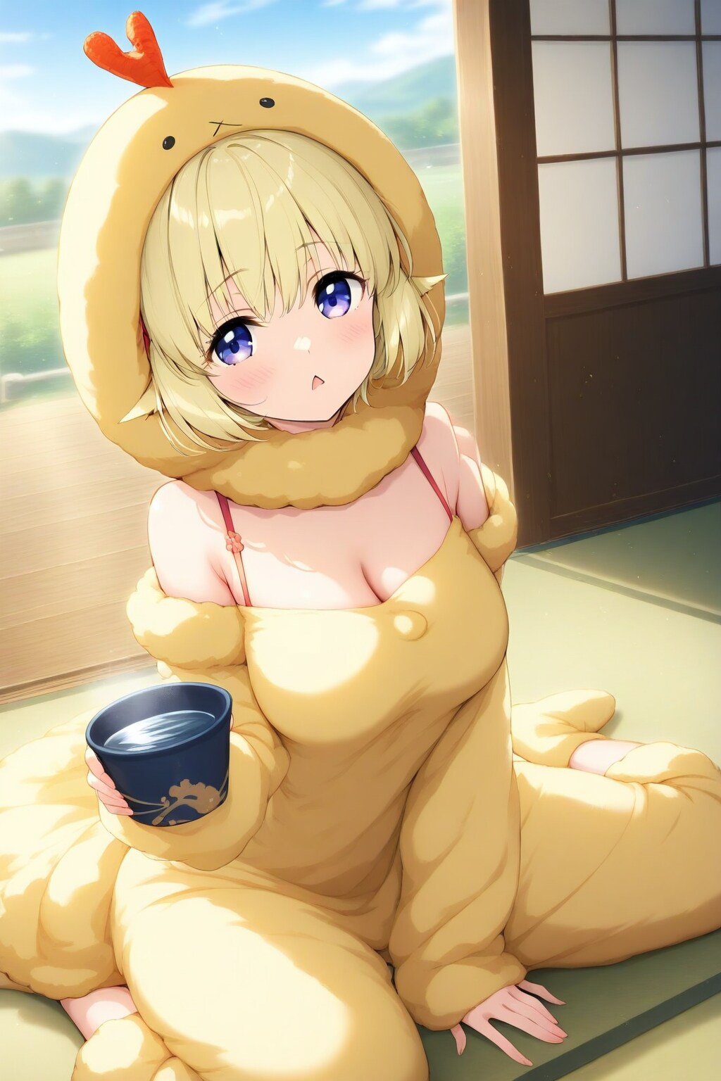 海老天着ぐるみ