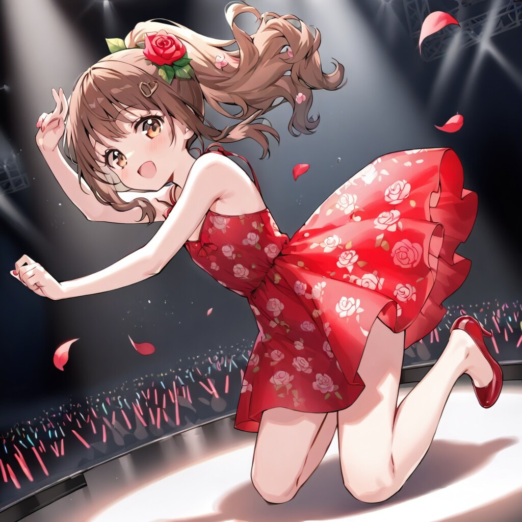 着物を離れてダンシング　野薔薇