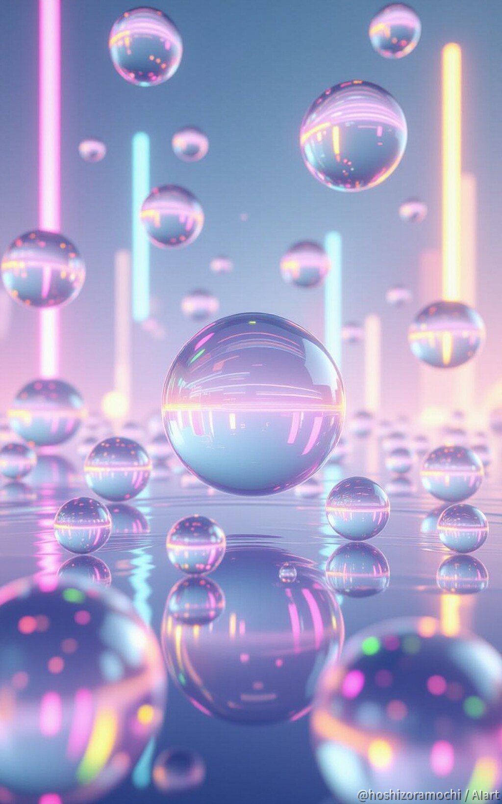 浮遊ジェルの虹 - Floating Gel Rainbow