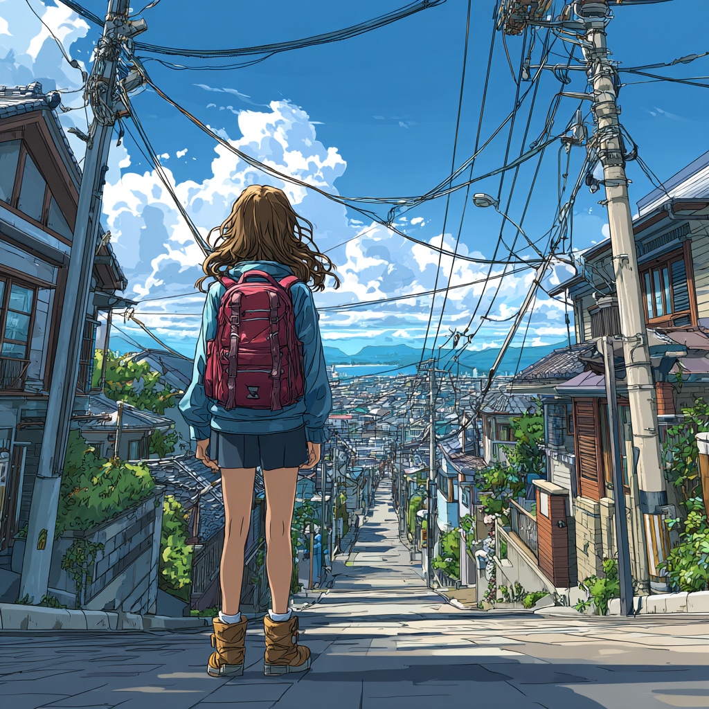 街の女の子 girl in town