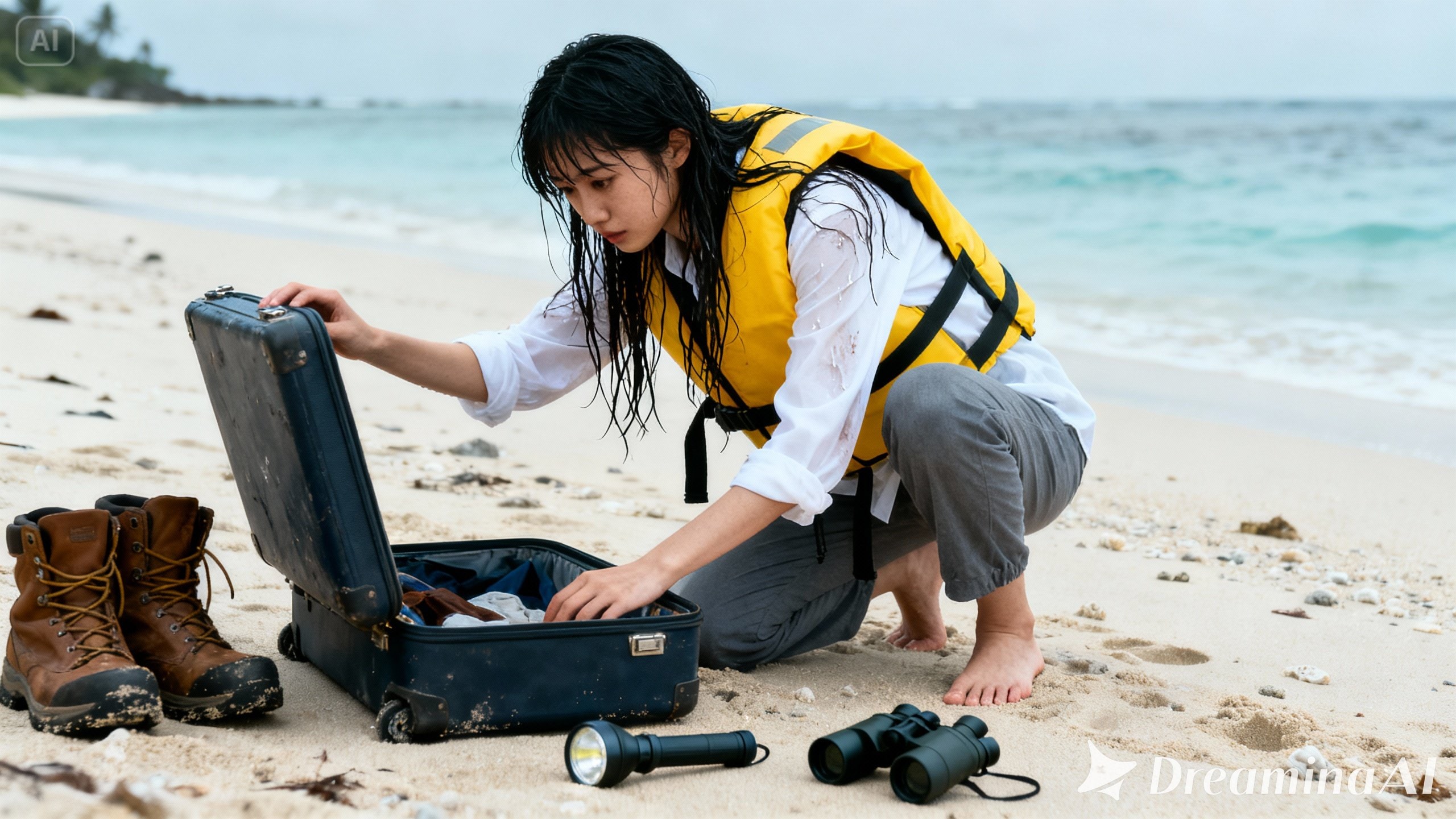 無人島での生活 | の人気AIイラスト・グラビア