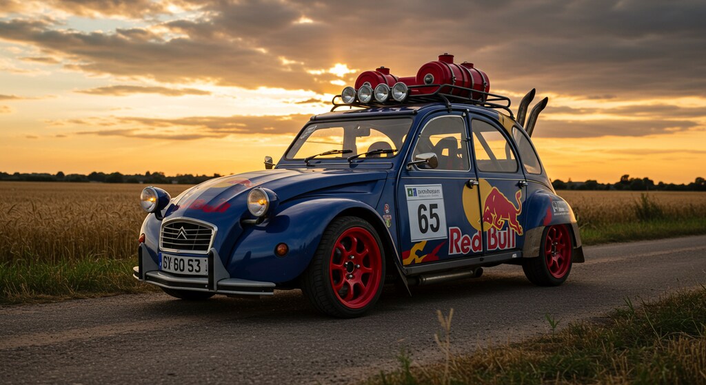 レッドブルシトロエン2CVラリーカー